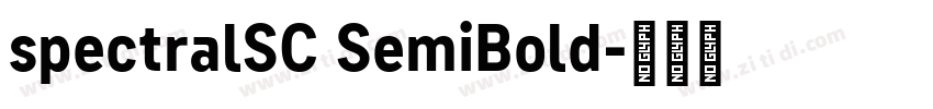 spectralSC SemiBold字体转换